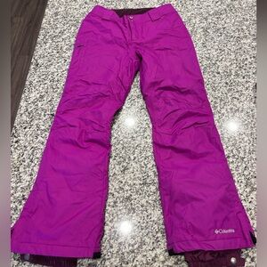 Columbia Women's Vibrant Purple Snow Pants- Short
